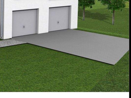 Doppelgarage mit Einfahrt