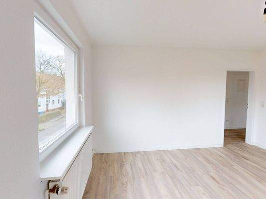 Ansicht III: Wohn- und Esszimmer