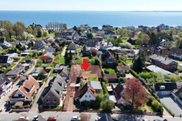 Luftbildaufnahme mit Ansicht zur Ostsee