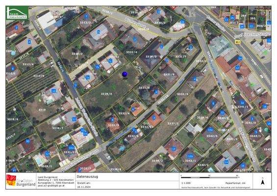 Katasterplan-Weißpriach Straße