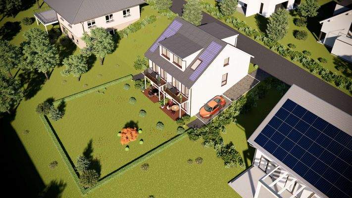 Vogelperspektive Grundstück