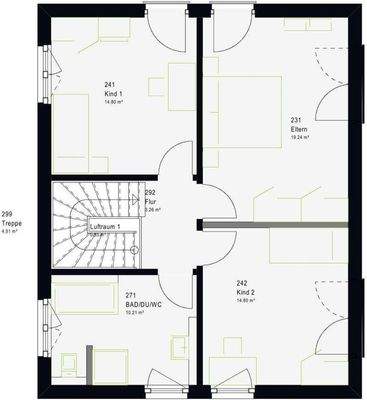 Beispiel Grundriss OG