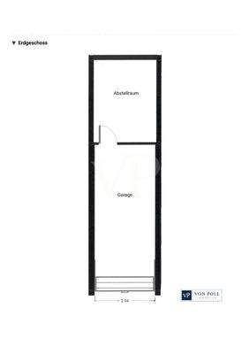 Grundriss Garage + Abstellraum