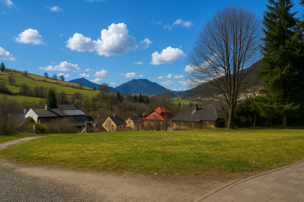 Hauszufahrt mit Aussicht