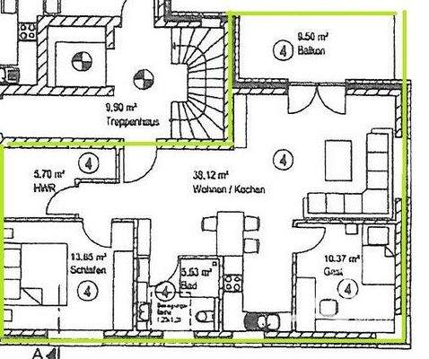 1. Obergeschoss - ETW 4