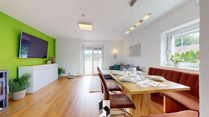 OG-Wohn-, Koch- und Essbereich