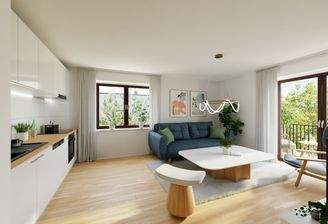 Unverbindliche Visualisierung des Wohnbereichs