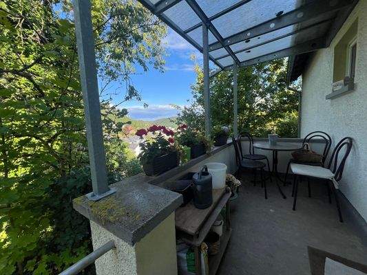 Überdachter Hauseingang