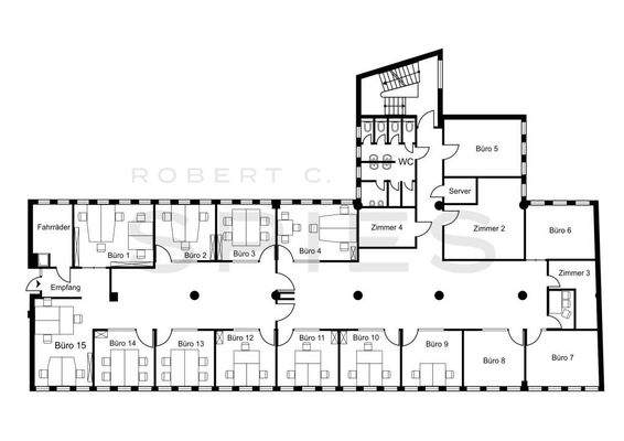 AUFTEILUNG / 2. OG / ca. 609 m²