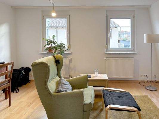 Wohnzimmer im Dachgeschoss