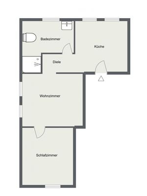 Exposégrundriss (nicht maßstäblich)