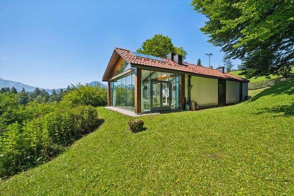 Blick zum Wintergarten