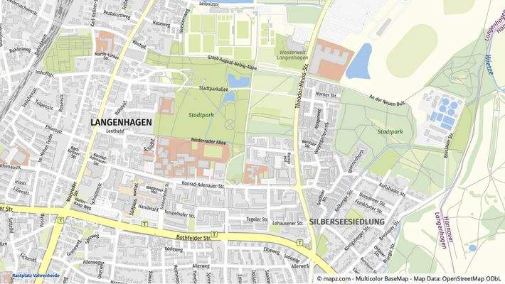 Geolyzer Kartenausschnitt