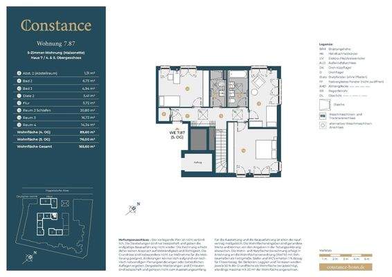 Grundriss WE 7.87 Ebene 2