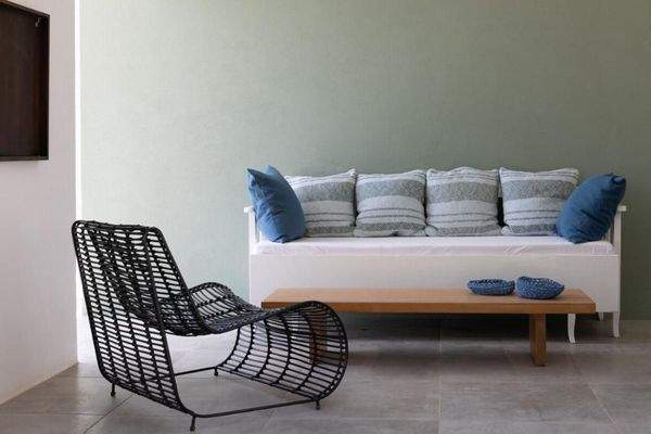 Kreta, Plaka: 2 Luxusvillen mit Tennisplatz, Olivenhain und atemberaubendem Meerblick zu verkaufen