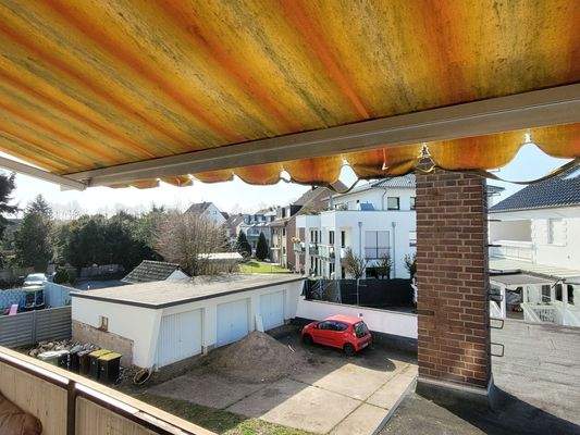 Hofblick vom Balkon Baustellenphase