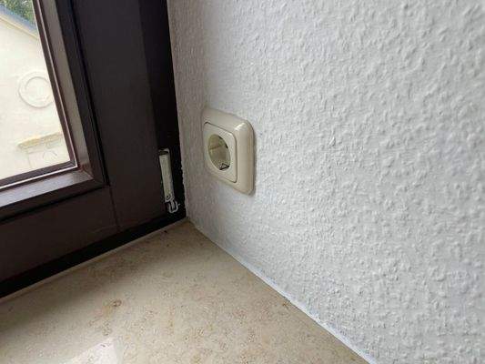 Detail Steckdose für Weihnachtsbeleuchtung