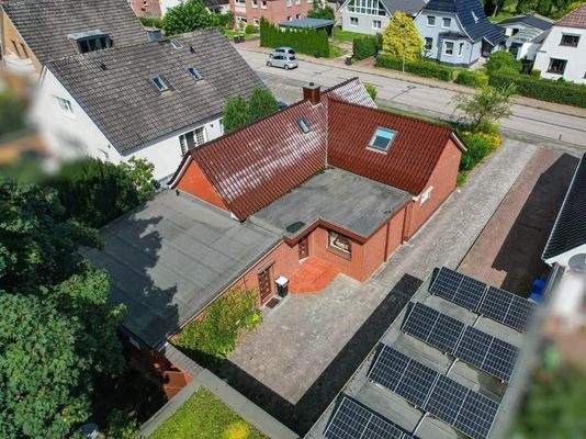 Rückansicht des Hauses