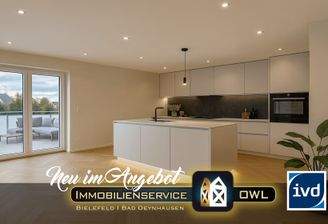 Küche mit Panoramabalkon