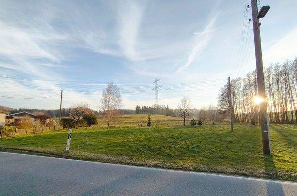 Blick auf Grundstück 2