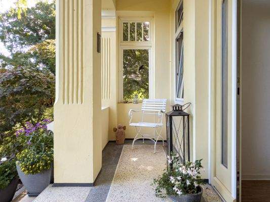 Veranda mit Terrazzoboden