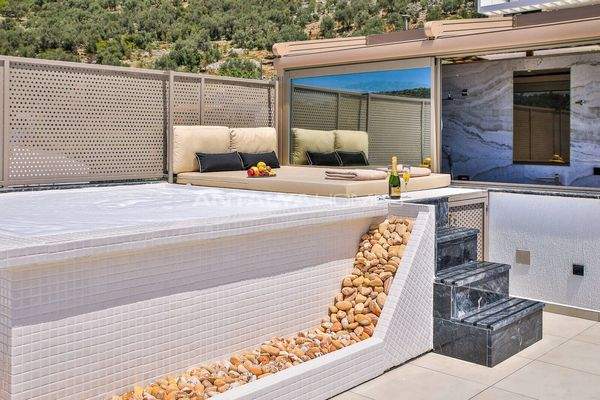 Luxury Sea View Villa with Extensive Amenities in Kalkan Antalya