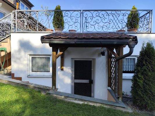 separater Ausgang in den Garten