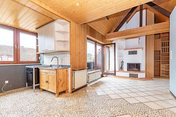 Wohnzimmer und Küche