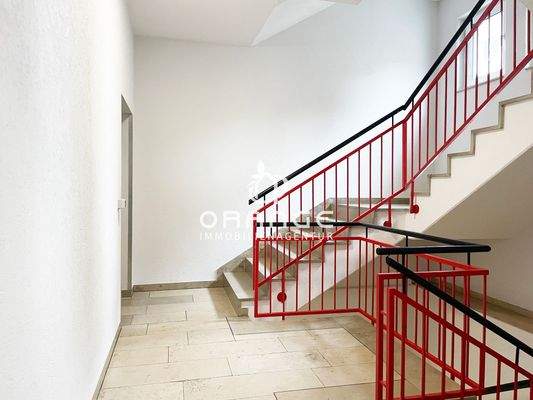 Der Eingangsbereich zum Treppenhaus