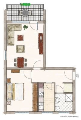 Skizze Wohnung
