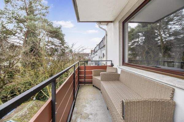 Balkon im Obergeschoss