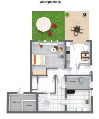 Grundriss Untergechoß