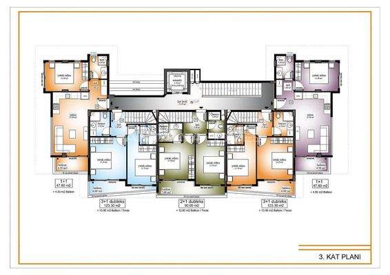 Sea View Apartments in Complex with Swimming Pool in Alanya