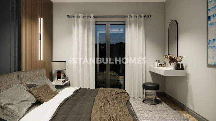 Modern Properties in a Complex with Pool in Istanbul Eyupsultan