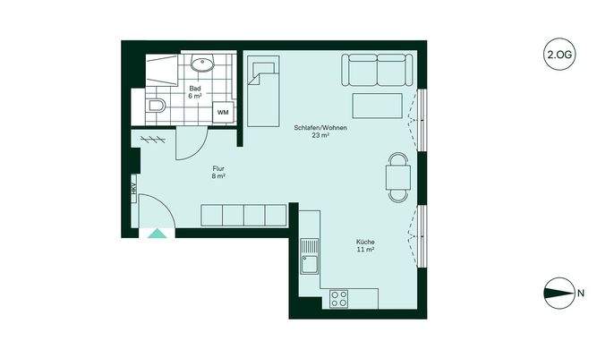 Komfortabler Grundriss