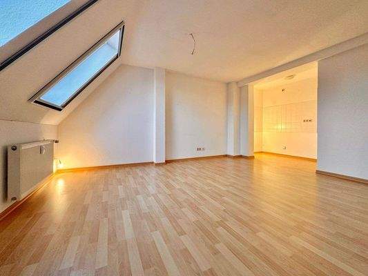 Wohnzimmer mit Küchenzeile