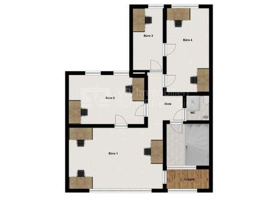 4675 Grundriss 1 und 2 Obergeschoss