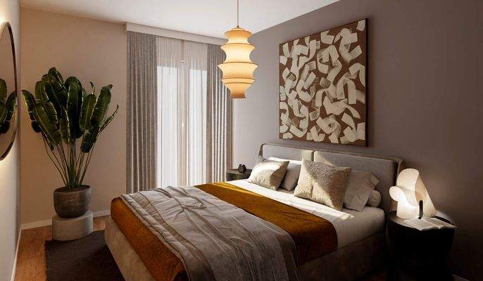 Ein komfortables Schlafzimmer