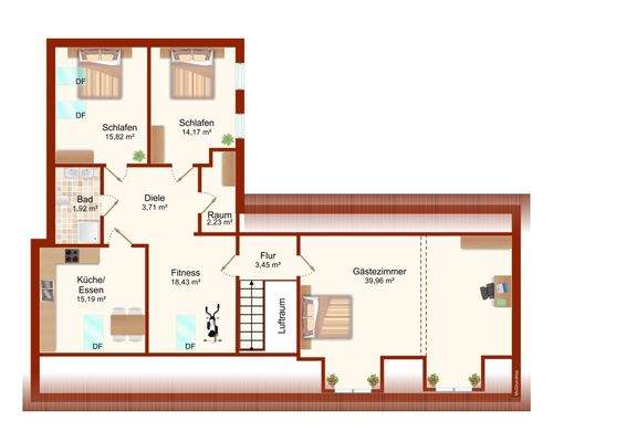 Grundriss Obergeschoss