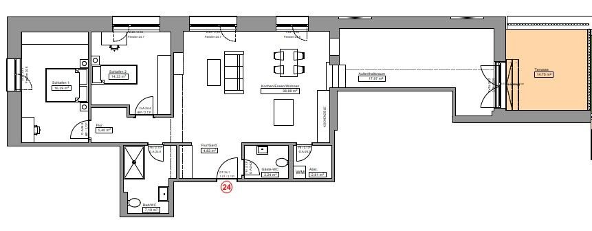 ERSTBEZUG: 3-Zimmer-Wohnung mit toller Dachterrasse und herrlichem Fernblick !!
