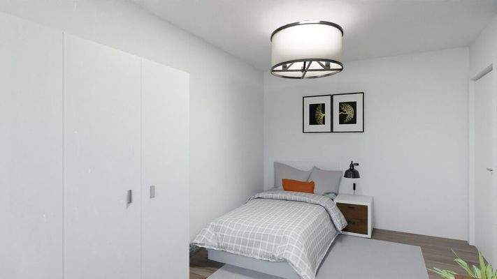 Visualisierung Whg 7 Zimmer Zwei Bett