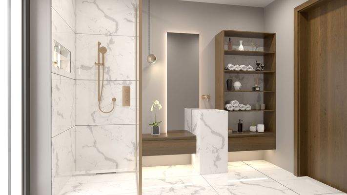 Beispieleinrichtung Bad