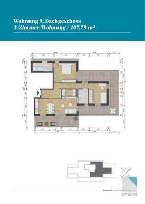 Wohnung 9 DG Grundriss