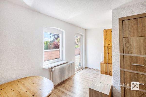 Schlafzimmer mit Dachterrassen-Zugang