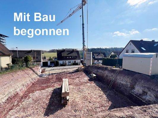 Mit Bau begonnen