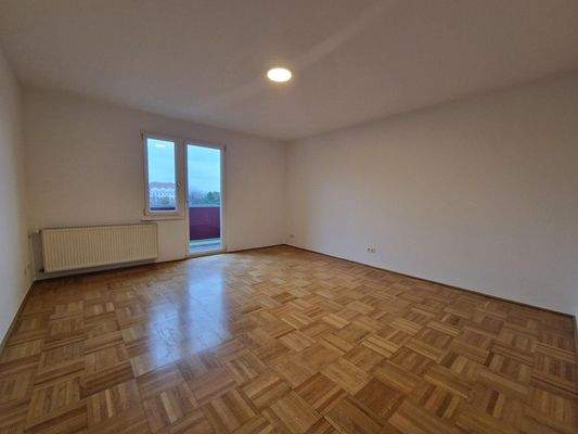 Parketböden und Balkonzugang