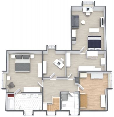 dM-M25003-10K-Grundriss-Dachgeschoss 3D
