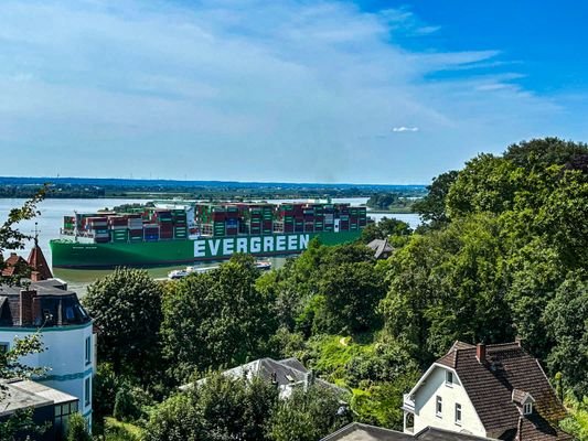 Blick über die Elbe