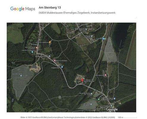 Draufsicht ehemalige Ziegelei Muldenstein