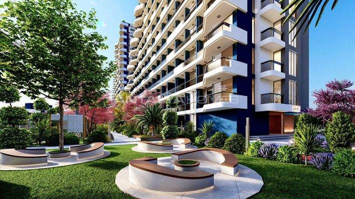 Flats in Expansive Project in Mersin Few Steps from the Sea